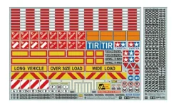 Tamiya 565341:14 Warndekor für LKWs/Auflieger