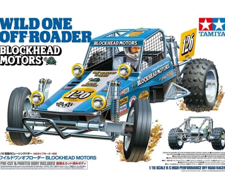 Tamiya 58695Wild One Off-Roader Blockhead Motors 2WD 1:10 Bausatz