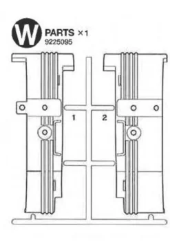 Tamiya 309225095W-Teile Radhaus Scania 56318