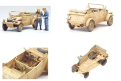 Tamiya 32501WWII Deutscher Kübelwagen Typ 82 Pkw.K1, Bausatz, 1:48