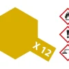 Tamiya 81012X-12 Blatt-Gold glänzend 23 ml Acrylfarbe