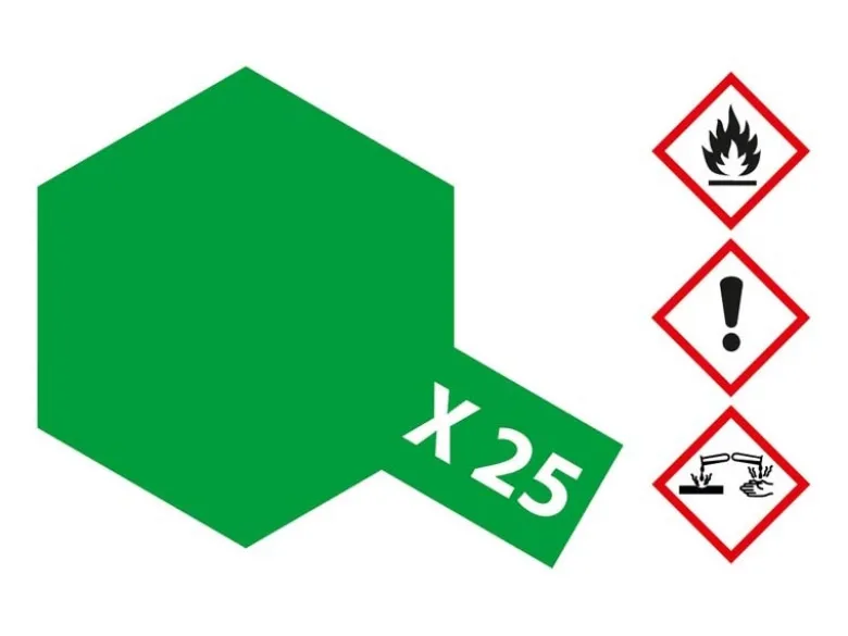Tamiya 81025X-25 Klar-Grün glänzend 23ml Acrylfarbe