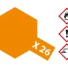 Tamiya 81026X-26 Klar-Orange glänzend 23ml Acrylfarbe