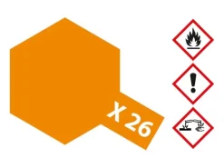 Tamiya 81026X-26 Klar-Orange glänzend 23ml Acrylfarbe