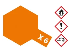 Tamiya 81006X-6 Orange glänzend 23 ml Acrylfarbe