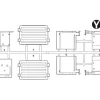 Tamiya 310225330Y-Teile Kotflügel hinten Scania 770S