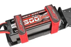 Team Corally C-50531Akku Klettbänder 250x20mm mit Metallöse - rot (2)