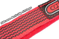 Team Corally C-50531Akku Klettbänder 250x20mm mit Metallöse - rot (2)
