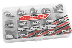 Team Corally C-38500Stahl Schauben Set M3 Rundkopf Innensechskant 10.9 (375 St)