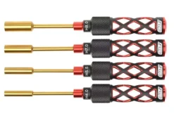 Team Corally C-16470Steckschlüssel-Set - M2/M3/M4/M5 - 4.0/5.5/7.0/8.0mm - 4 Stk