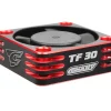 Team Corally C-53110-1TF-30 Ultra High Speed Lüfter 30mm 8,75V BEC Alu rot/schw.