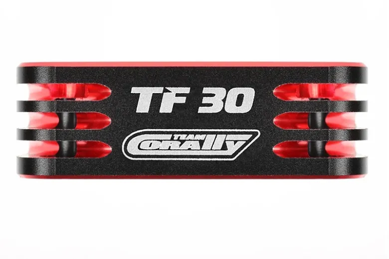 Team Corally C-53110-1TF-30 Ultra High Speed Lüfter 30mm 8,75V BEC Alu rot/schw.
