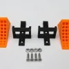 Thicon Models 500941:14 Hemmschuhe leuchtorange mit Halter schwarz 2Stück