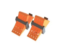 Thicon Models 500941:14 Hemmschuhe leuchtorange mit Halter schwarz 2Stück