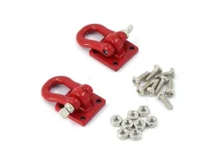 Thicon Models 20000Scale Schäkel mit Flansch Metall rot pulverlackiert