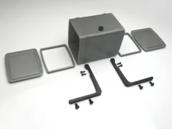Thicon Models 500921:14 Tank 80mm silber mit Tankhalter