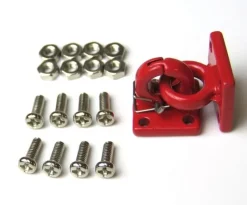 Thicon Models 20033Truck Zubehör Zugöse mit Kupplung Metall rot Set