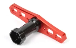 T2M T422543Aluminium Radmutterschlüssel 17mm, rot