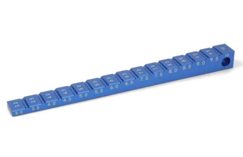 T2M T422640BBodenabstandslehre 3-10mm Blau