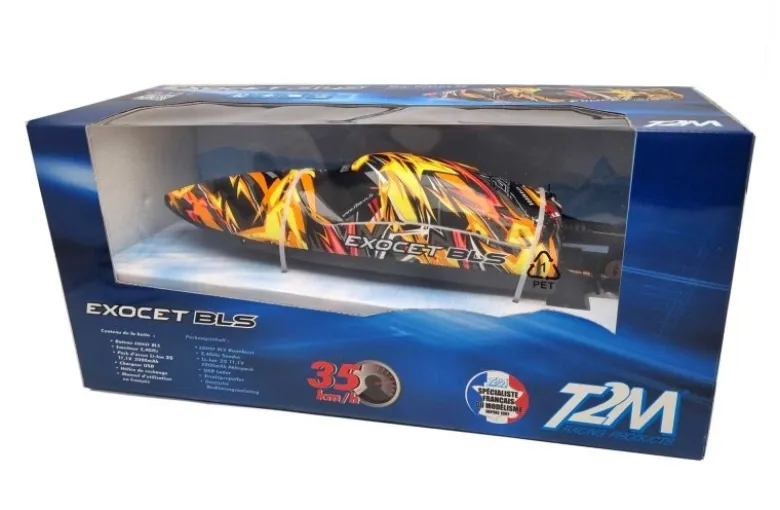 T2M T625Exocet Brushless Rennboot 415mm 2.4GHz RTR ca. 35 km/h