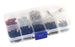T2M T422556Schrauben-Set + Kreuzschlüssel, Scheiben, O-Ringe (270 St.)