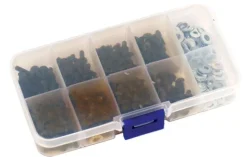 T2M T422558Schrauben-Set M3 (340 Stück) in Sortierbox je 30x 3x6 3x8 3x10 3x12 Rundkopf/Senkkopf