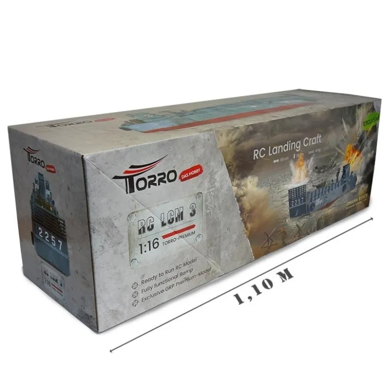 Torro 1149900001RC Landungsboot LCM 3 Normandy 1944 Omaha Beach 2,4GHz RTR