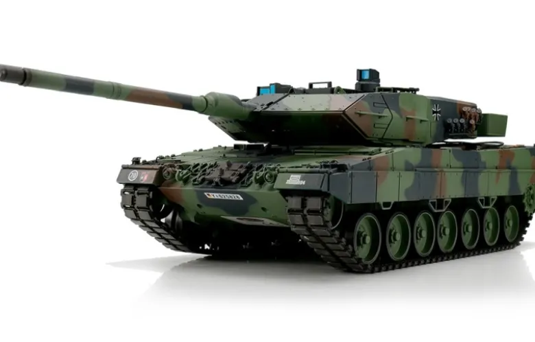 Torro 1116038891RC Panzer Leopard 2A6 flecktarn 1:16 BB + IR Battlesystem