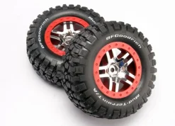 Traxxas 6873AReifen auf Felge chrome Slash 4x4