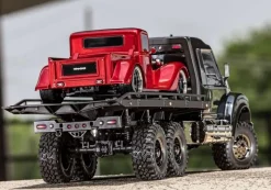 Traxxas 88086-84BLKSET2TRX-6 Ultimate RC Hauler Truck 6x6 RTR 1:10, schwarz inkl. Lipo-Akku, Power Plus 80 Ladegerät & Adapter