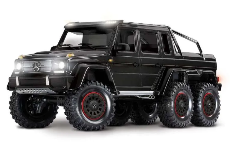 Traxxas 88296-4BLKTRX-6 MB G63 AMG 6x6 Brushed Crawler 1:10 RTR, schwarz inklusive LED Set