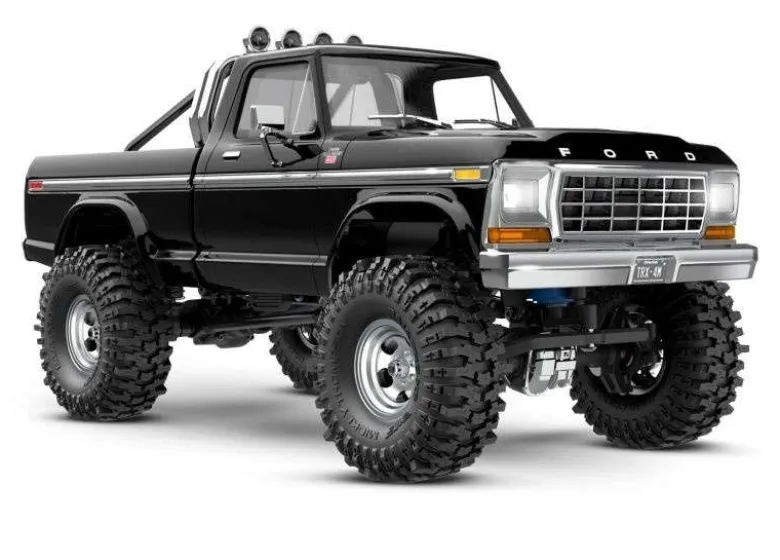 Traxxas 97044-1BLKTRX-4M Ford F150 4x4 lifted schwarz 1/18 Crawler RTR Brushed