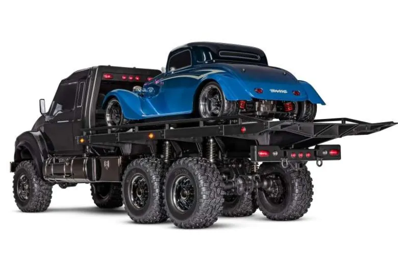 Traxxas 88086-84BLKTRX-6 Ultimate RC Hauler Truck 6x6 RTR 1:10, schwarz mit Winde LED-Licht Aktion-Black