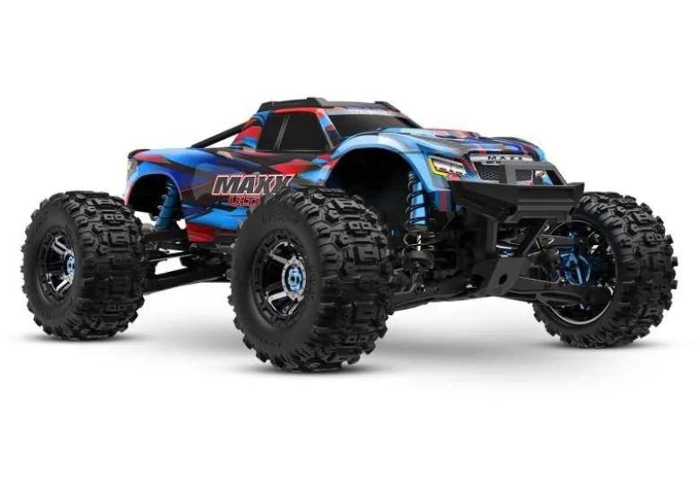Traxxas 89087-4-BLUEMAXX Ultimate 4x4 Brushless Monster-Truck, 1:10, blau