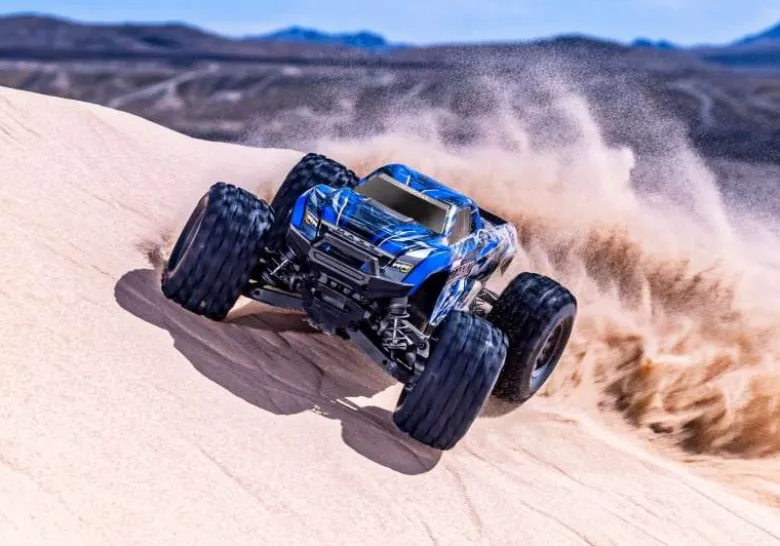 Traxxas 107154-1-BLUEMINI-MAXX 4WD BL-2S Brushless, HD-Teile, RTR, blau