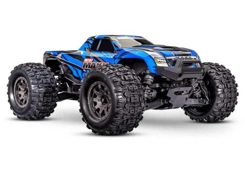 Traxxas 107154-1-BLUEMINI-MAXX 4WD BL-2S Brushless, HD-Teile, RTR, blau