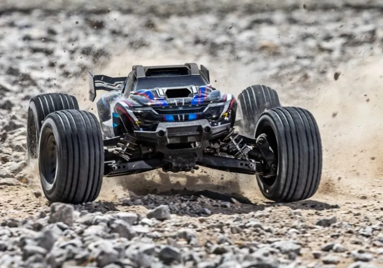 Traxxas 108076-1-BLUEMINI-XRT V2 3S 4x4 1:16 Monster-Truck RTR 2026, HD, blau mit 2S Lipo/Lader Brushless Version 2026