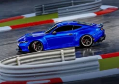 Traxxas 105237-4BLUE4-TEC Ford Mustang Brushed Drift 1:10 RTR, blau