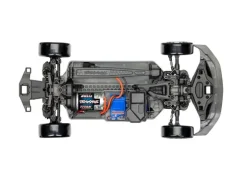 Traxxas 105237-4BLUE4-TEC Ford Mustang Brushed Drift 1:10 RTR, blau