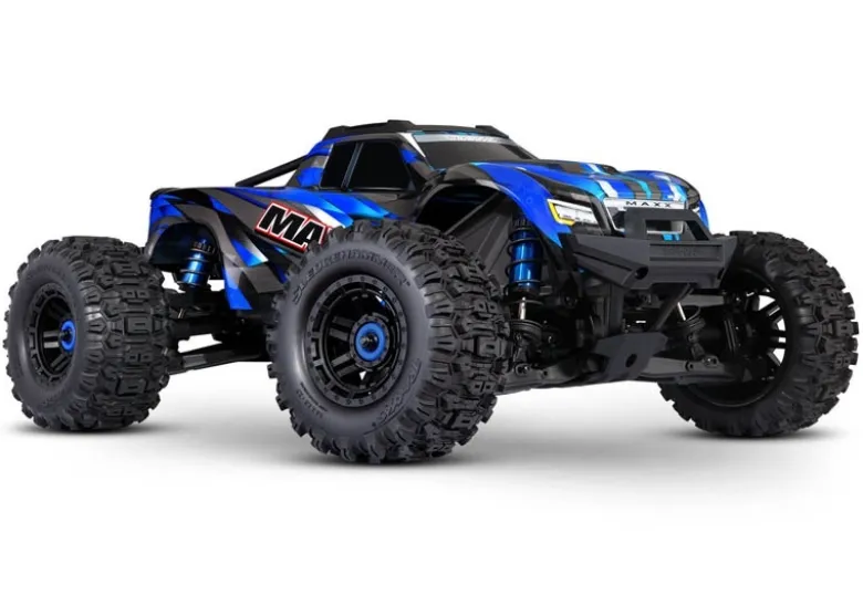 Traxxas 89086-4BLUEWideMAXX 1:10 RTR TSM 4S Brushless Monster-Truck blau