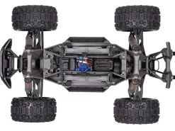 Traxxas 77096-4BLUEX-MAXX 8S 4x4 VXL Brushless Monster-Truck 1/7 RTR, blau neuste Version < 07.2025 mit belted Reifen und MG Servo