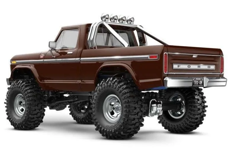 Traxxas 97044-1BRWNTRX-4M Ford F150 4x4 lifted braun 1/18 Crawler RTR Brushed inkl. Akku + Lader