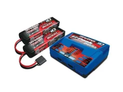 Traxxas 2990GDuo Ladegerät +2X 3S 5000 Lipo Set Slash 4X4 E-Revo Spartan
