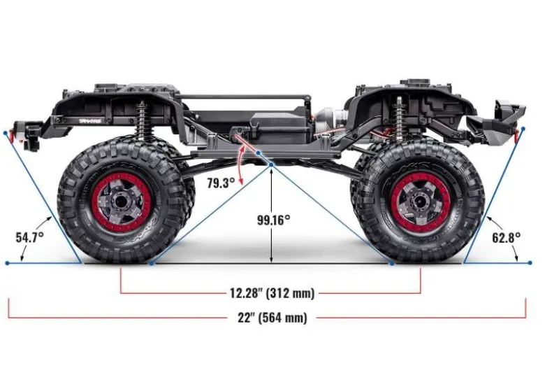 Traxxas 82044-4GRAYTRX-4 Sport High Trail Edition 1:10 Crawler Brushed RTR grau