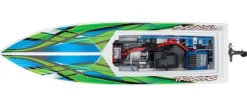 Traxxas 38104-8GRNBLAST weiß/grün 23-Zoll Rennboot Brushed mit Akku & Lader