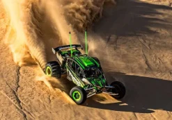 Traxxas 109076-4-GRNFUNCO RWD 8S VXL 1/6 Sand Car RTR Brushless, grün +88km/h, Scheibenbremse vorne, Sandpaddle