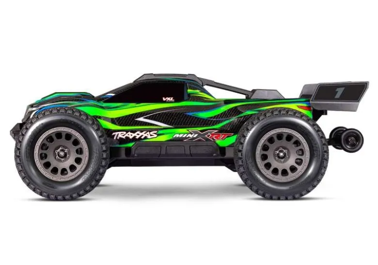 Traxxas 108076-1-GRNMINI-XRT V2 3S 4x4 1:16 Monster-Truck RTR 2026, HD, grün mit 2S Lipo/Lader Brushless Version 2026