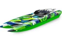 Traxxas 57046-4GRNRCatamaran M41 Widebody Brushless Rennboot grün
