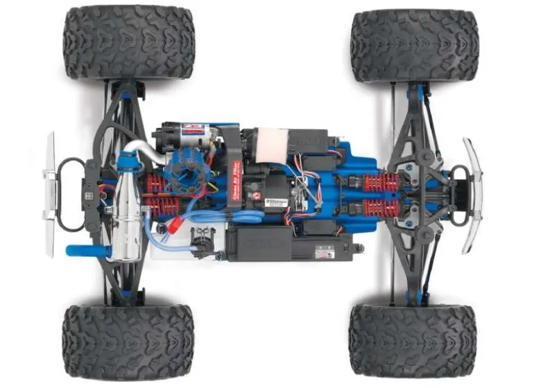 Traxxas 53097-3GRNRevo 3.3 Nitro Verbrenner Truck 4x4 2.4GHz 1:10 RTR Grün E-Starter, 2-Gang Getriebe, Telemetriemodul, Empfängerakku