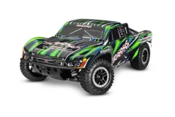 Traxxas 68386-4GRNSET3Slash 4x4 VXL Short-Course Brushless HD, 1:10 RTR, grün inkl. Traxxas NiMH Akku & 230V Schnellladegerät